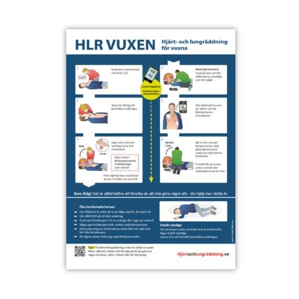 Handlingsplan HLR HLR-affisch vuxen storlek A4
